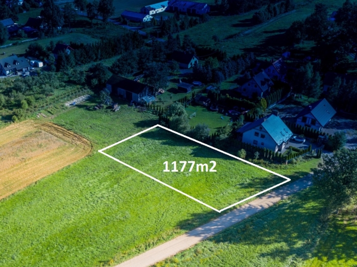 Działka budowlana 1177m2, MPZP z usługami, Poddubówek.