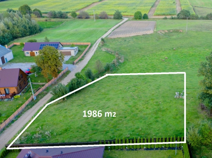 Działka budowlana 6MN z usługą 1986m2, MPZP, Poddubówek.