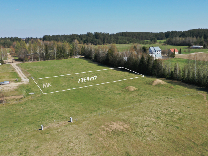 Działka budowlana 2364m2, otulina WPN, malowniczy Lipniak.