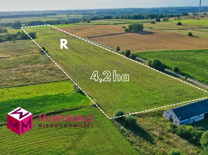 Grunty rolne 4,2ha klasy IVb blisko Suwałk, Biała Woda.